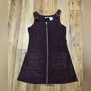 Brown Corduroy Kids Dress